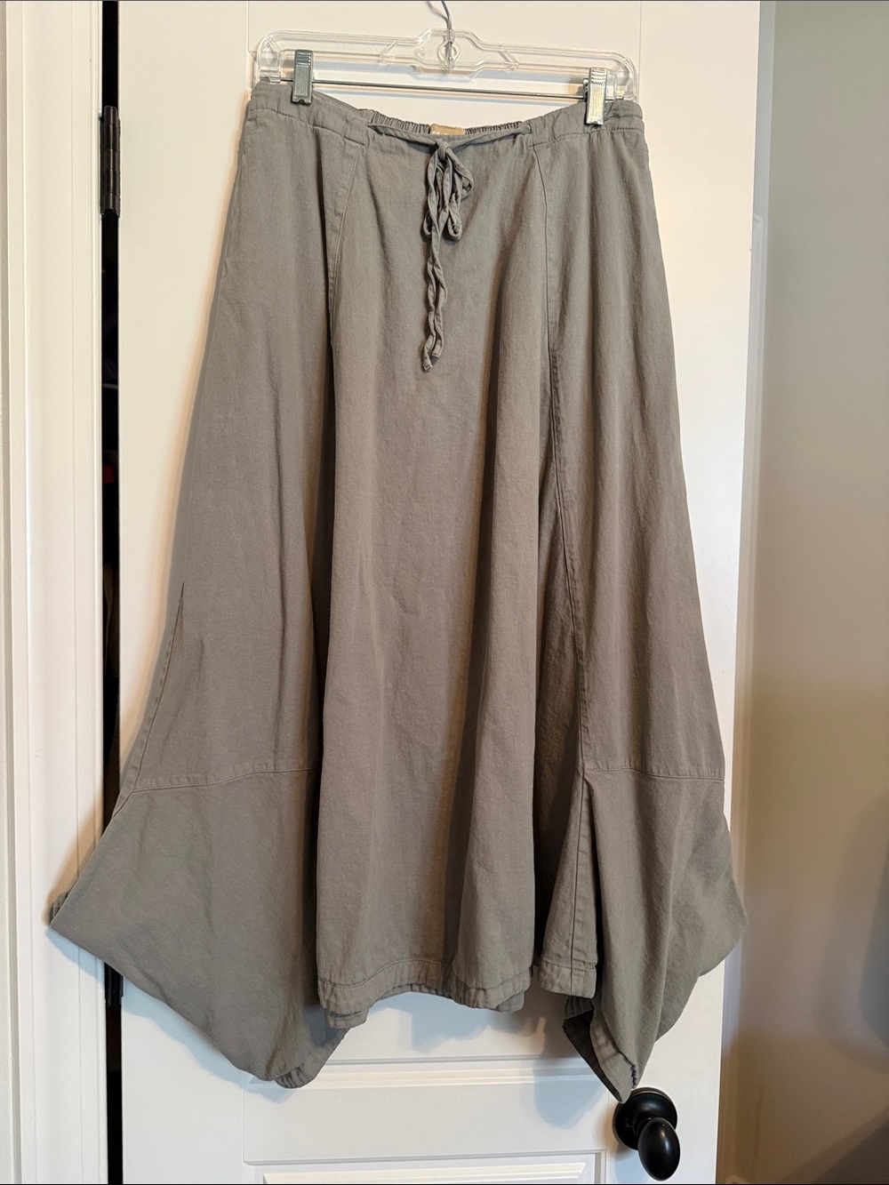 Free People Asymmetrical Maxi Skirt - Olive